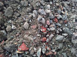 Menggranulaat/gebroken puin